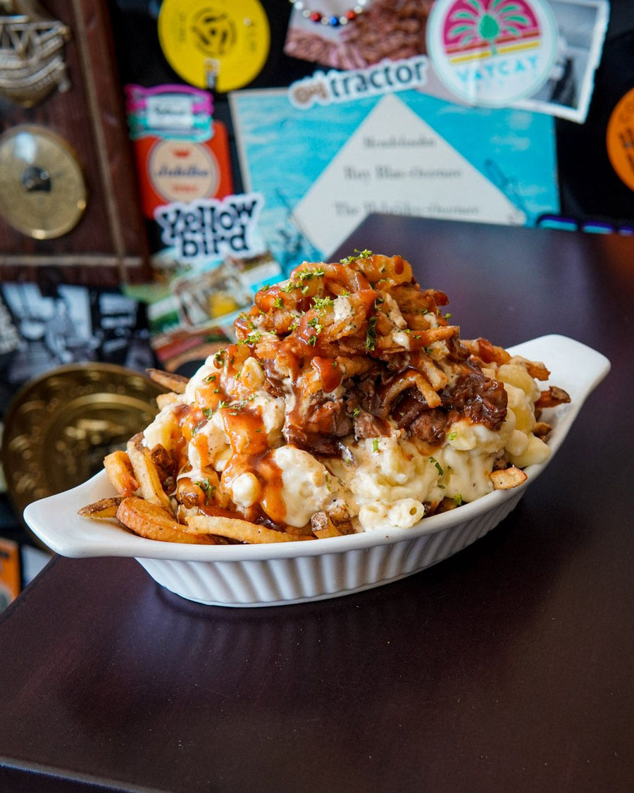 Smoked Brisket Mac & Cheese Poutine (July 7 - 13)