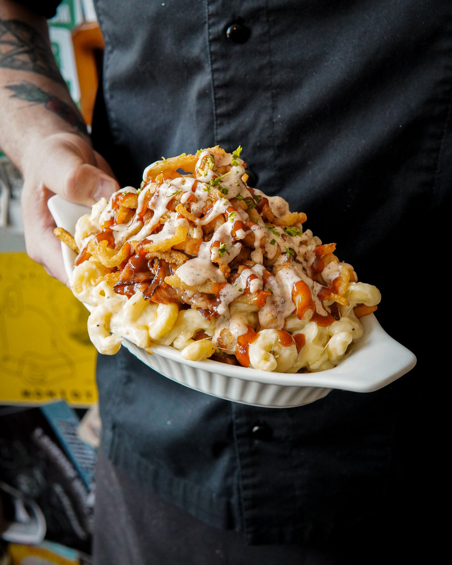 BBQ Brisket Mac & Cheese Poutine (July 8-14)