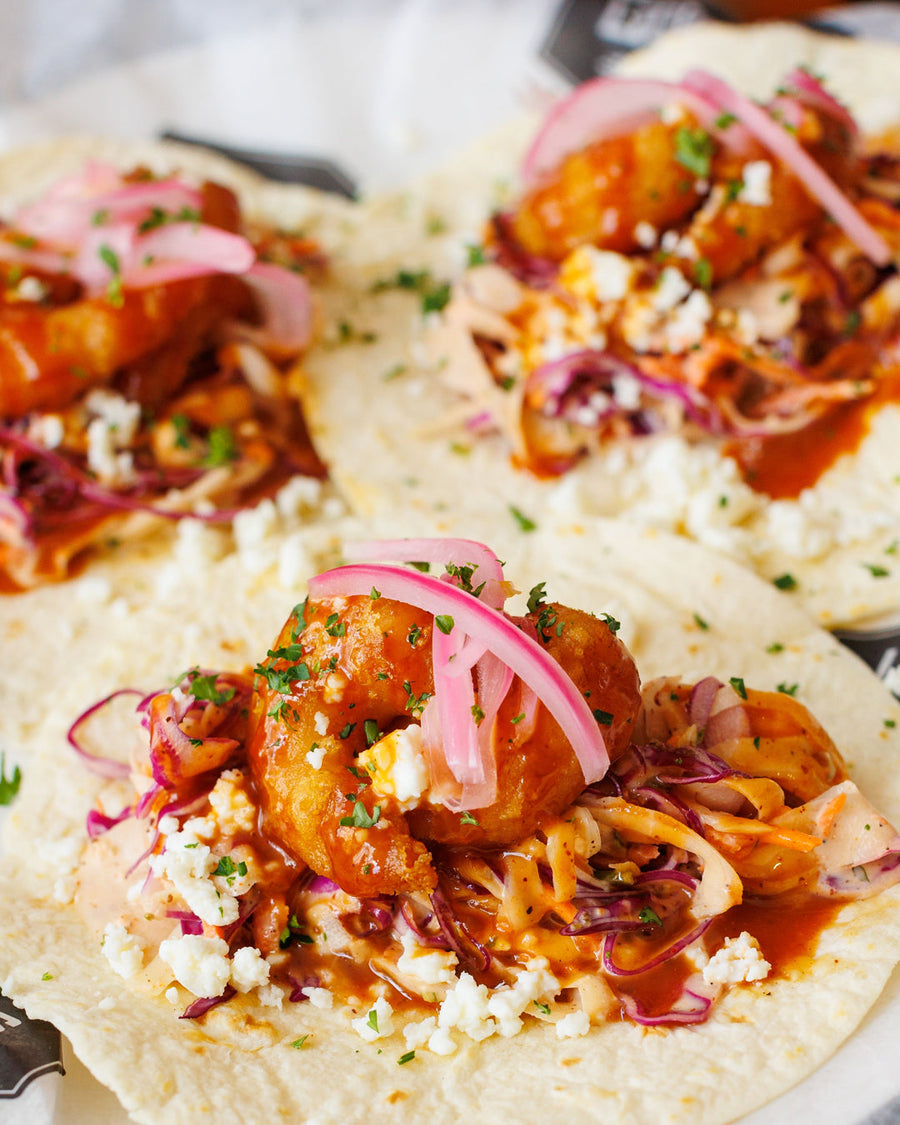 Hot Honey Ancho Shrimp (September TNT Feature)