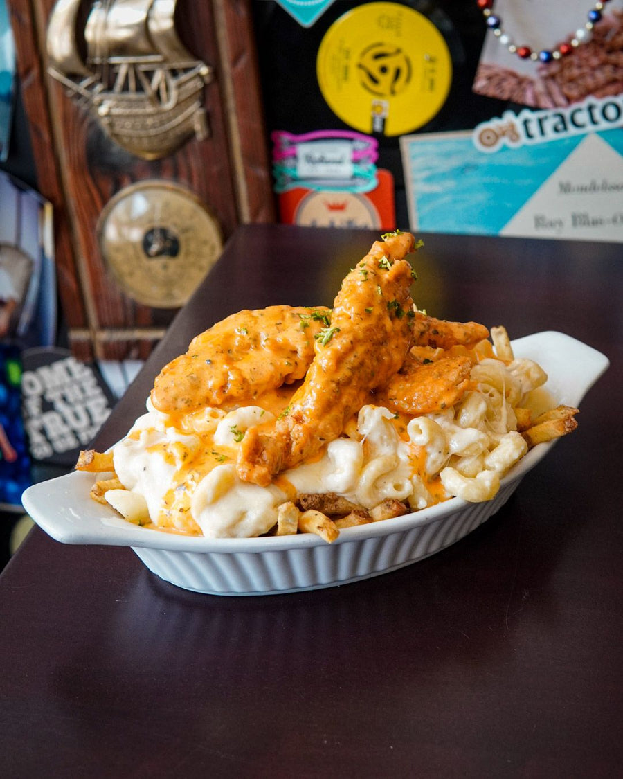 Buffalo Ranch Chicken Mac and Cheese Poutine  (January 5- 11)