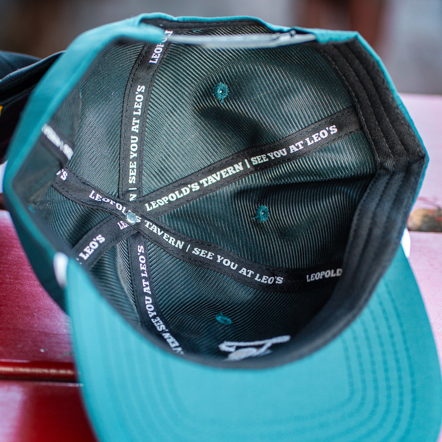 Nylon Rope Hat (Teal/White)